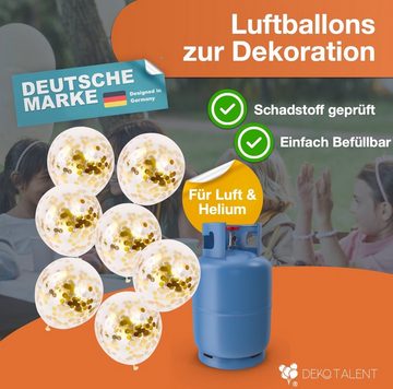 Dekotalent® Luftballon 100x Luftballons mit Konfetti - 35 cm - Geburtstag Hochzeit Party Deko