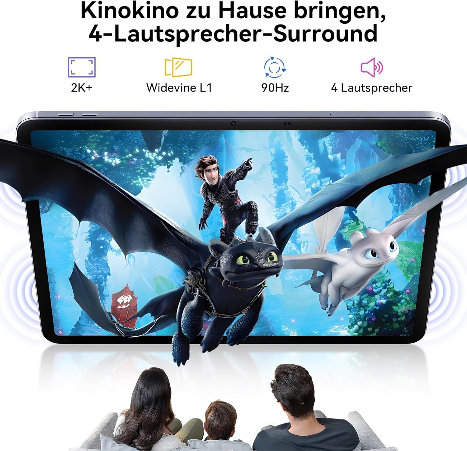 blackview 12.7" Link 8 2,4K+ 90Hz G100 Android 15 Tablet (12,7", 256 GB, Android 15, 4G(LTE), 12,7 zoll, Android 15, 8400mAh, G100, 256GB)