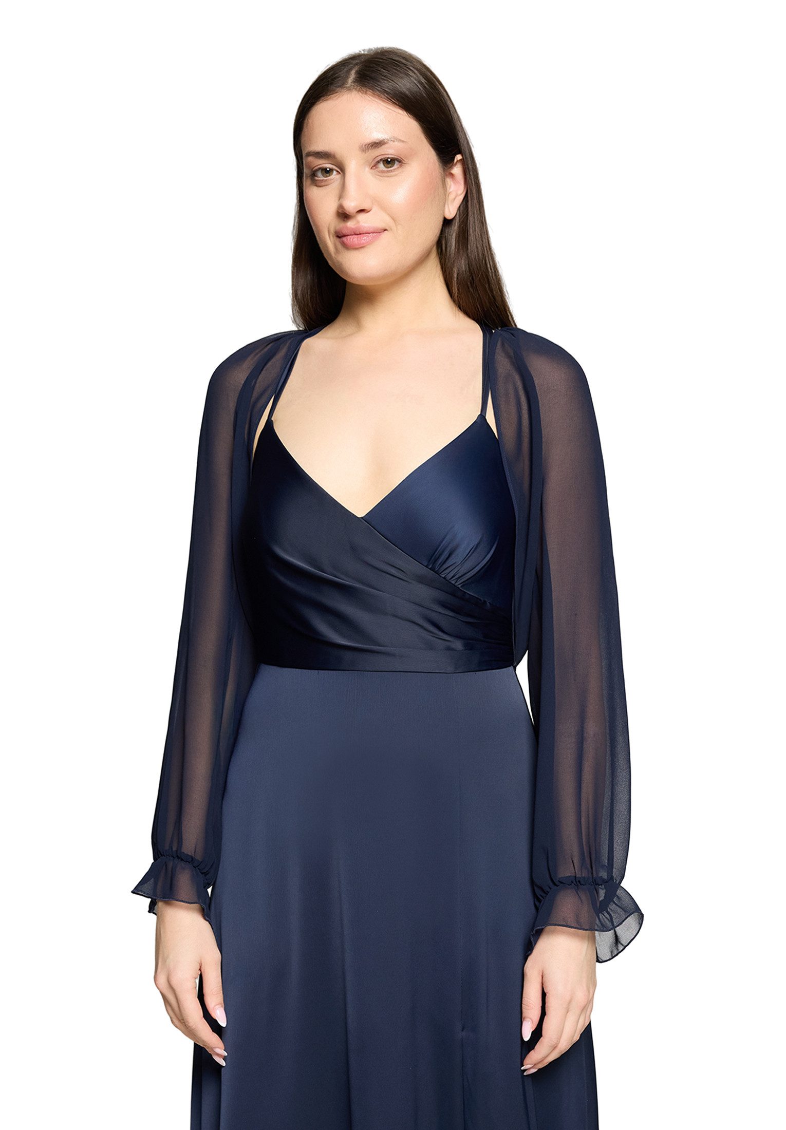 Vera Mont Bolerojacke Damen mit gekräuseltem Ausschnitt günstig online kaufen