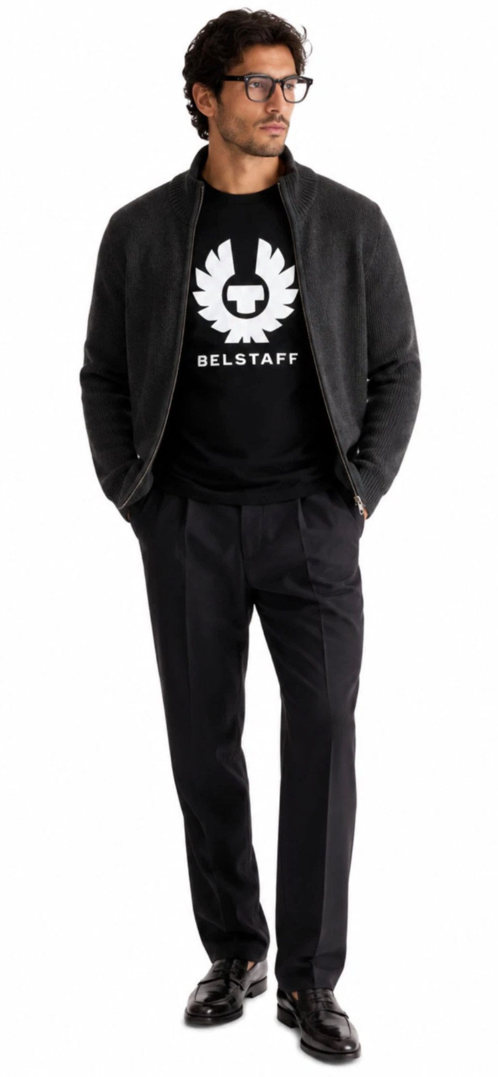Belstaff T-Shirt Herren Phoenix Retro Logo Tee Regular Fit Großes Phoenix-Motiv mit Belstaff-Branding auf der Brust – Bild 3 von 5