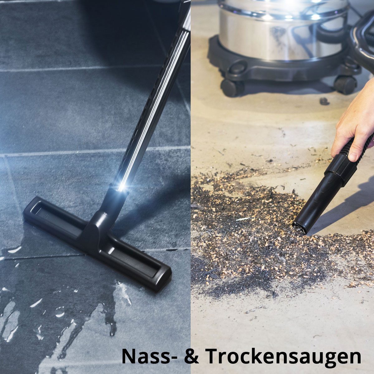 STAHLWERK Industriesauger 1600 W Nass- und Trockensauger VCL-1600 ST Industriesauger mit 35 L