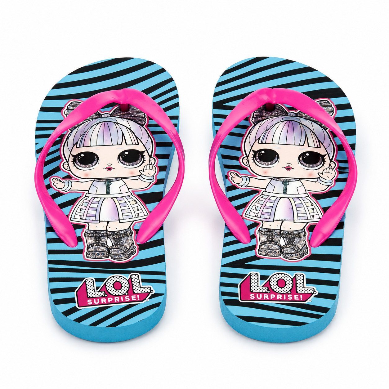 L.O.L. SURPRISE! LOL Surprise Kinder Flip Flops Zehentrenner Gr. 26 bis 33