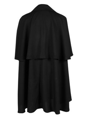 thetru Kostüm Kutschermantel schwarz, Hochwertiger Mantel im klassischen Schnitt