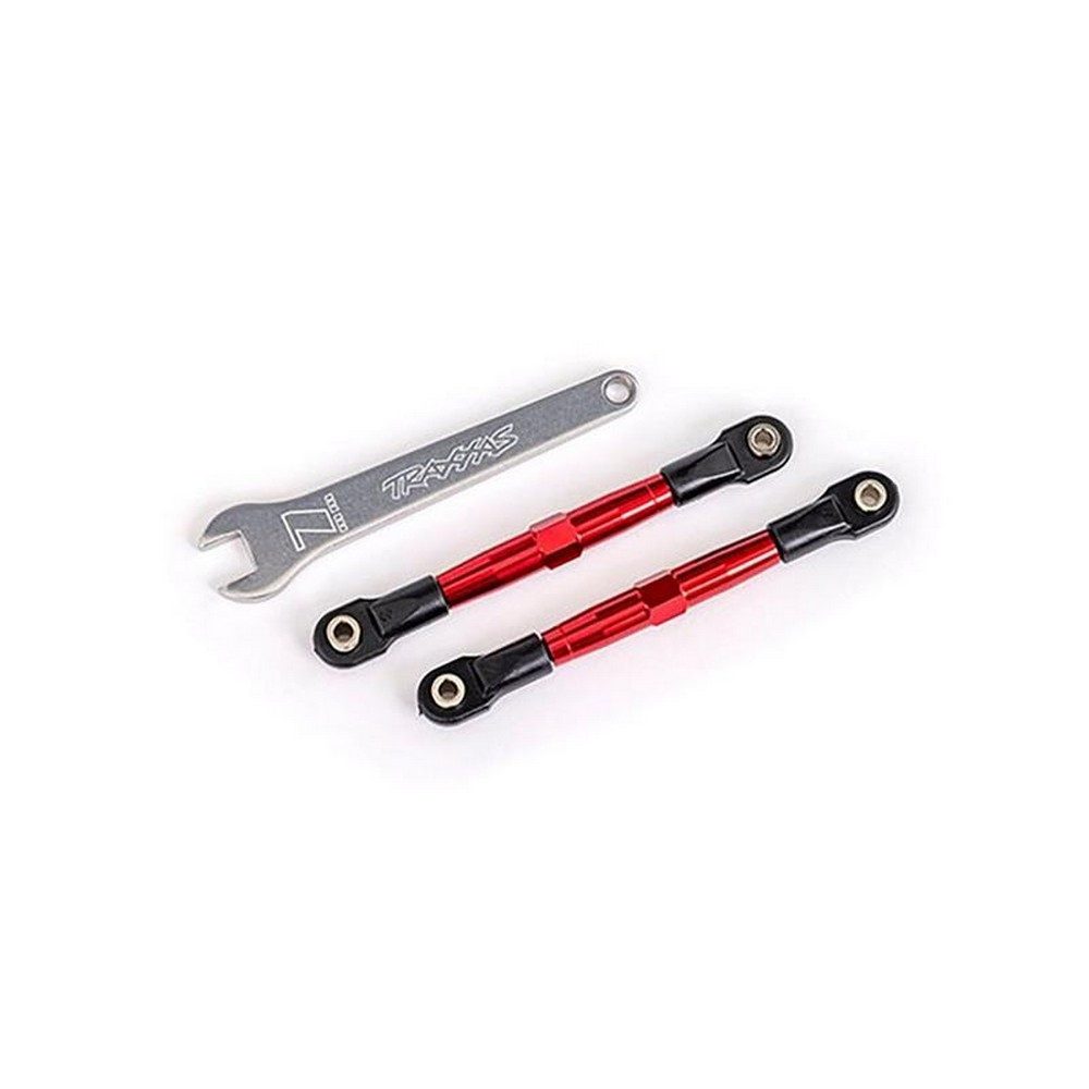 Modellbausatz TRX2445R Vorspurstange vo Alurohr rot eloxiert