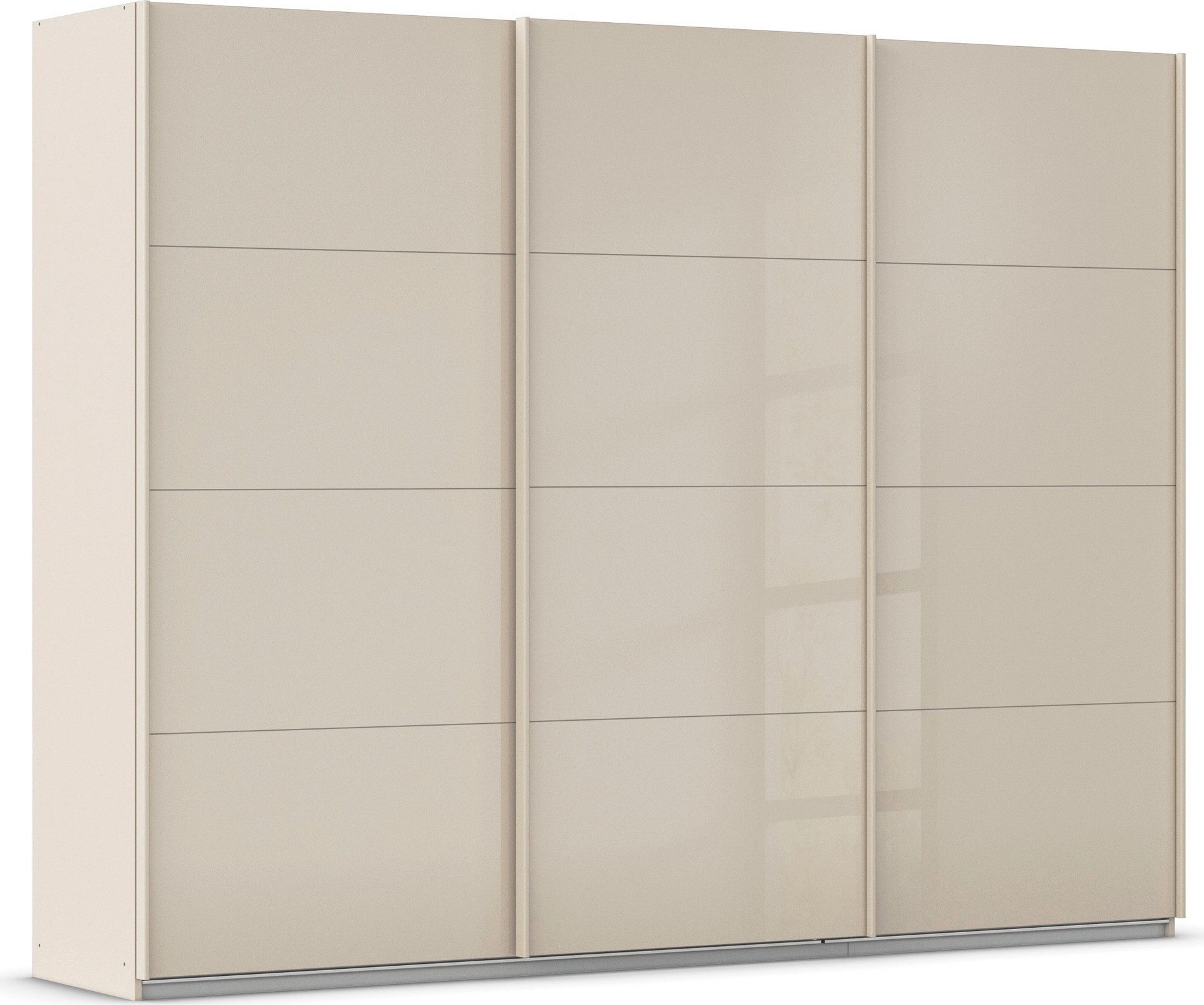 OTTO home Schwebetürenschrank Kleiderschrank Schrank Garderobe AGORDO mit Glasfront (Breiten 203/271/315/360 cm, Höhen 210/229 cm) durchdachte Innenausstattung, in 4 Breiten und 2 Höhen MADE IN GERMANY
