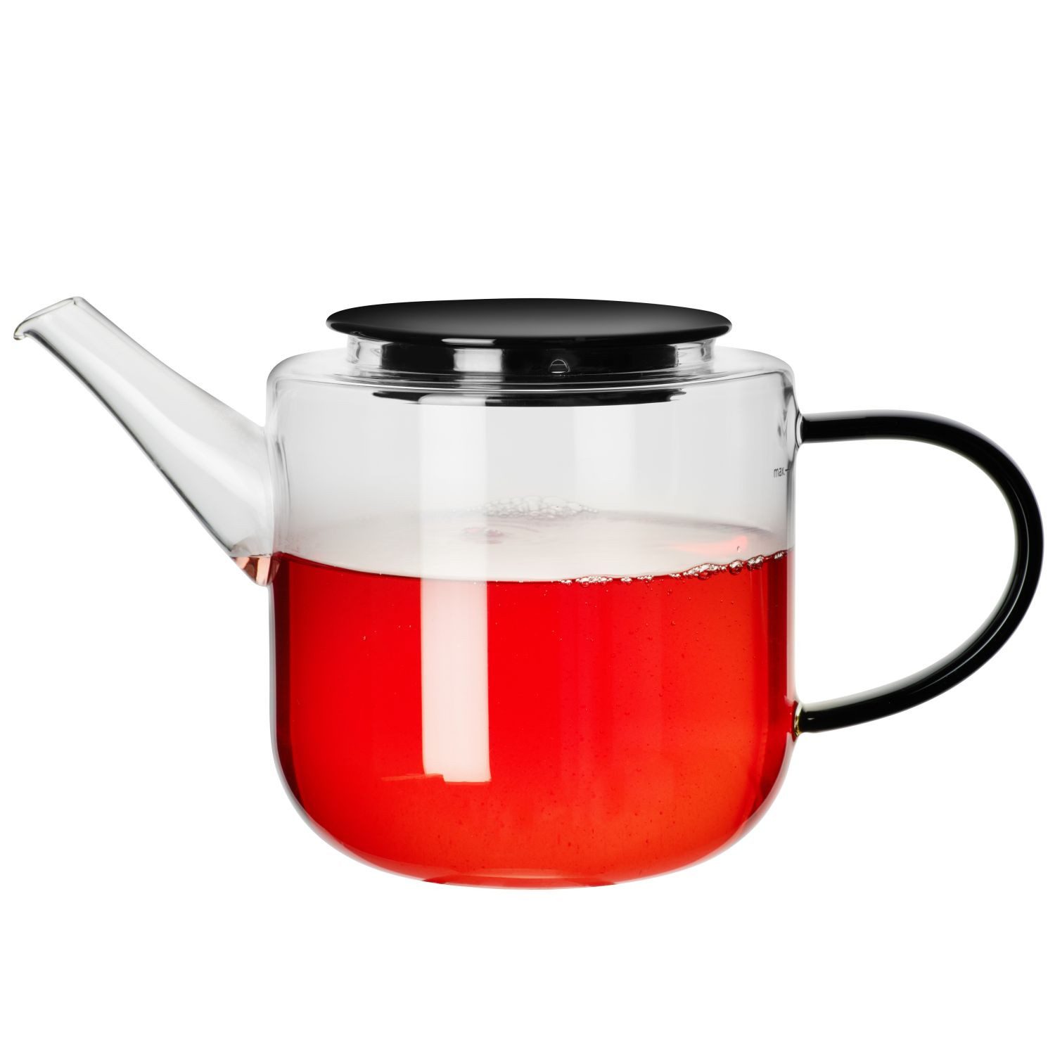 ASA SELECTION Teekanne Coppa Schwarz 1100 ml, 1,1 l