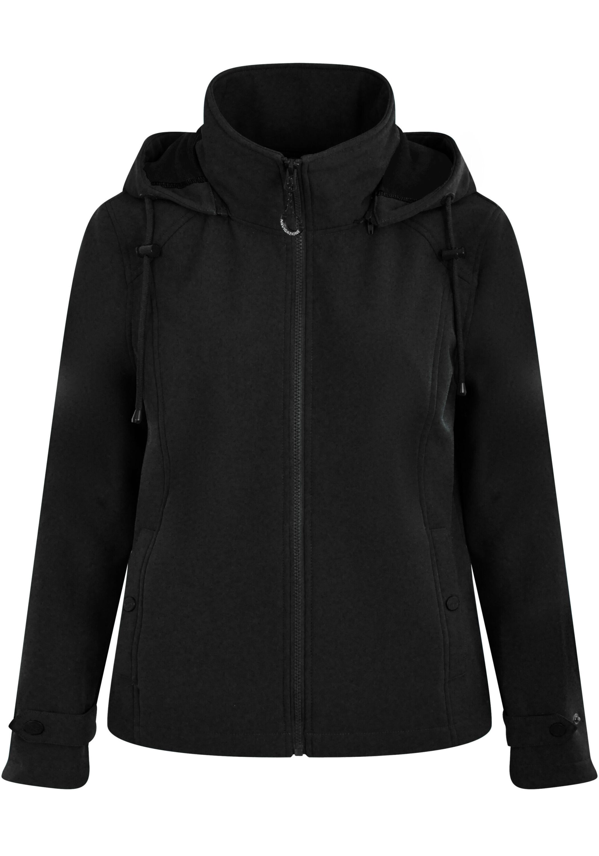 NAVIGAZIONE Softshelljacke mit abnehmbarer Kaputze günstig online kaufen