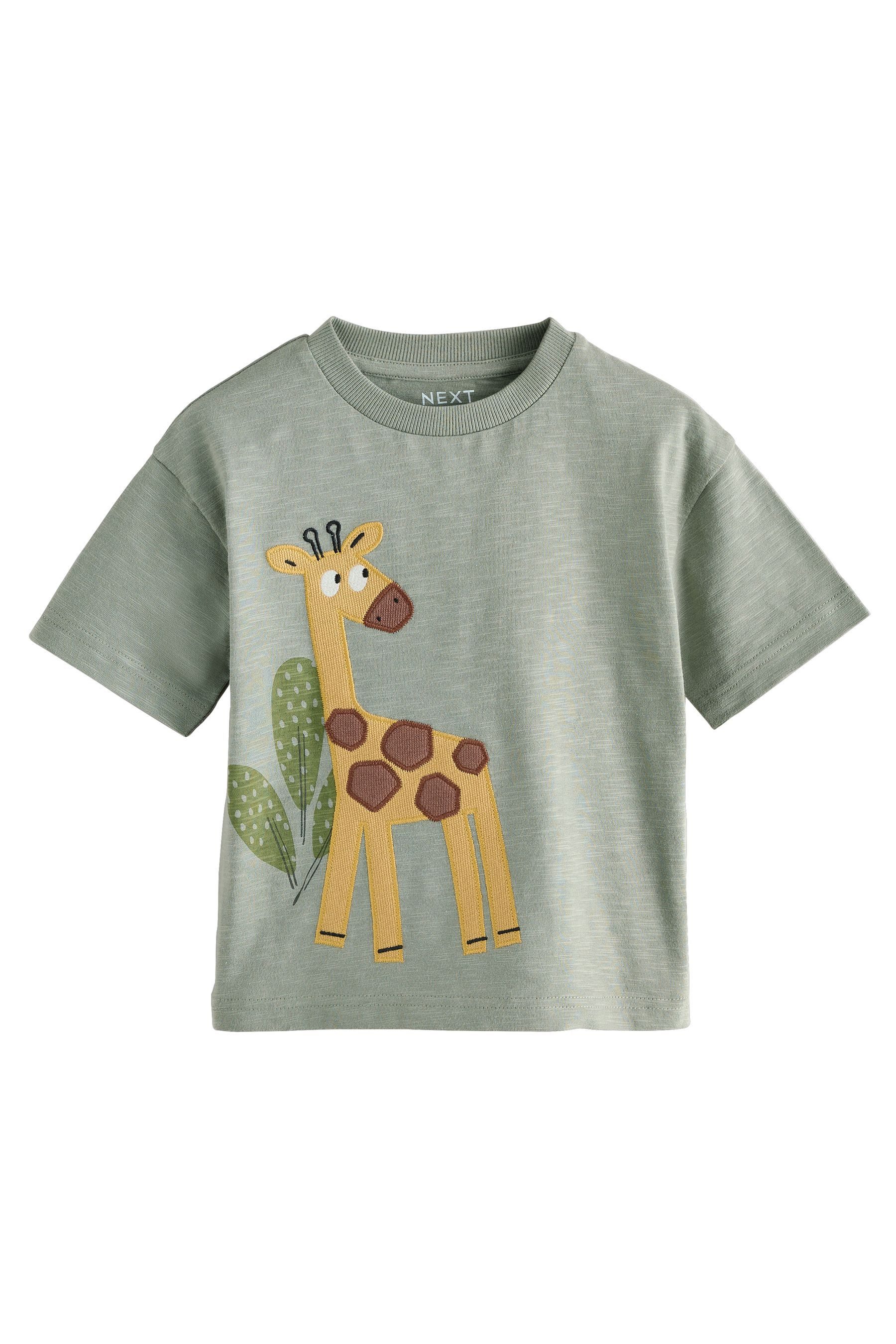 Next T-Shirt T-Shirts mit Applikation, 3er-Pack (3-tlg)