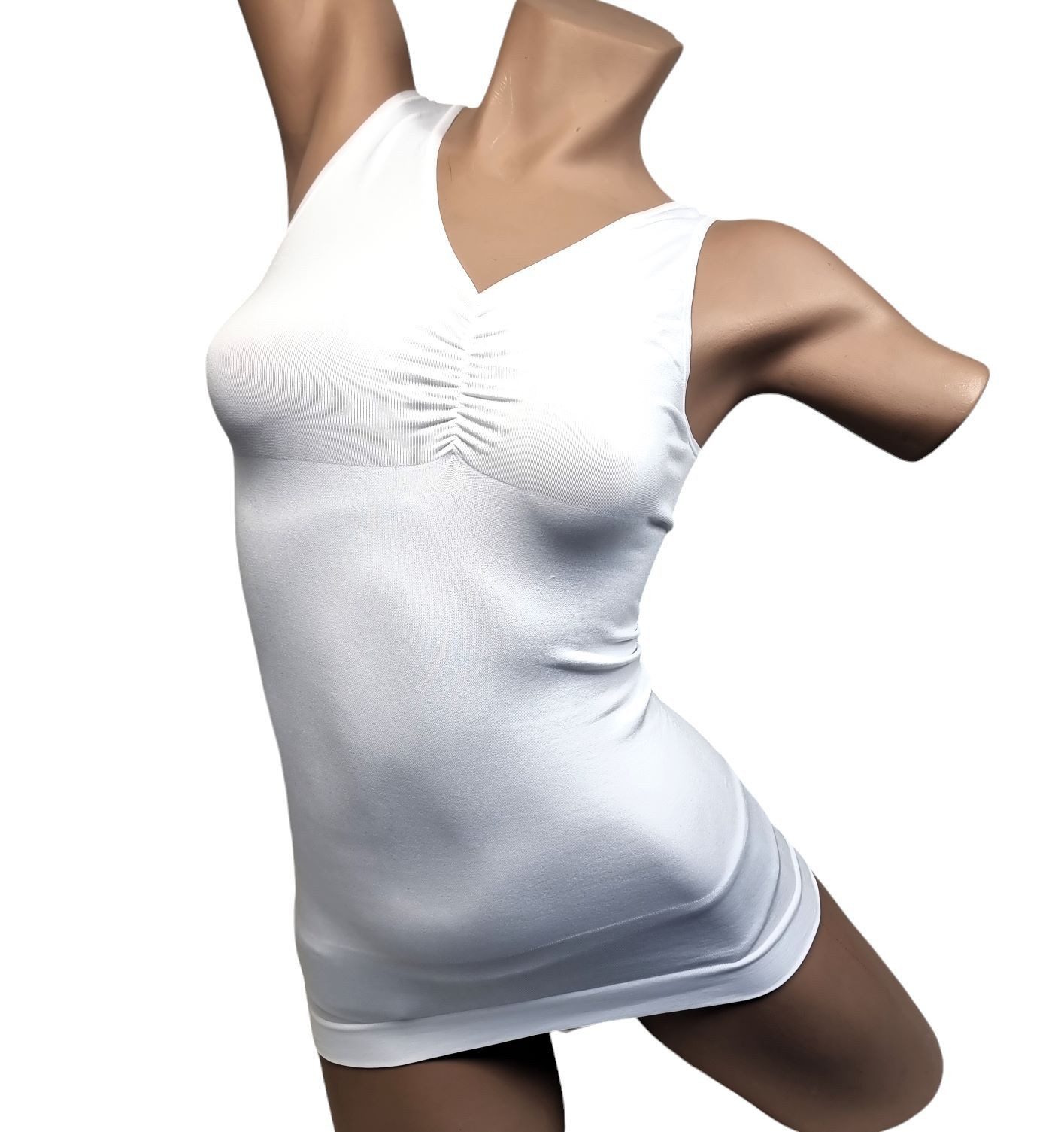Toker Collection® Funktionsunterhemd Ladies Top elastisch Form-Top - Seamless Unterhemd mit Shaping-Effek (Pack, 1 Stück) Materialmix