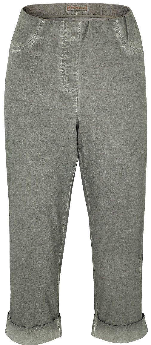Stehmann Caprihose Igor-532W, mit hohem elastischem Bund mit umgeschlagenen Saum