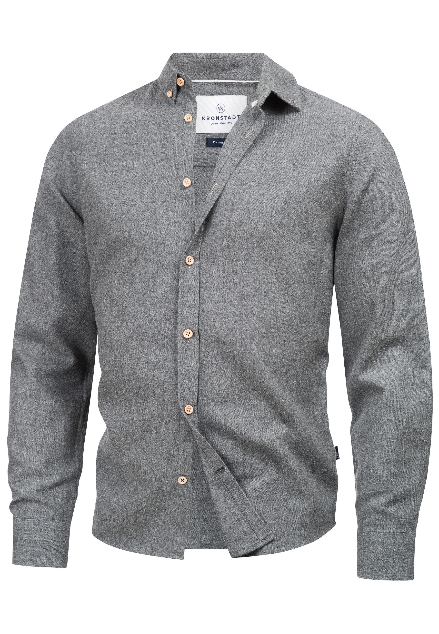 Kronstadt Langarmhemd Herren KSJohan Diego Herrenhemd Langarm aus 100% Baum günstig online kaufen