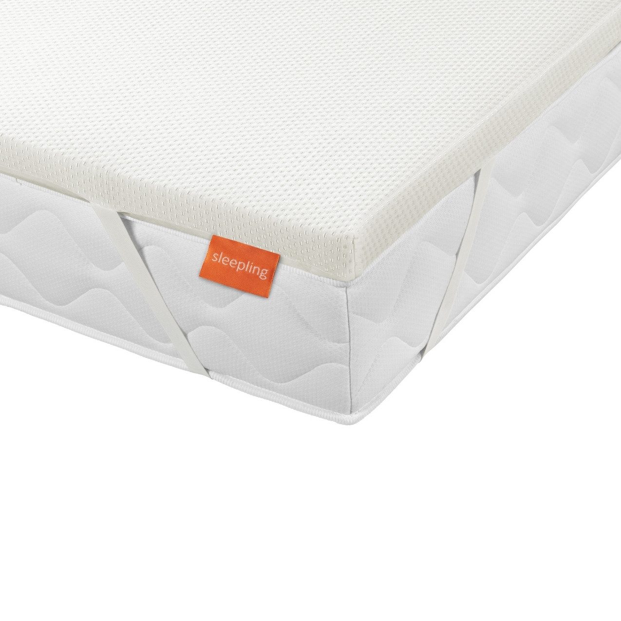 sleepling, Topper in weich, fest und extra fest, 3 Härtegrade, 5 cm hoch, bis 100 kg, mit 4 elastischen Eckbändern, für alle Schlaftypen, Ökotex