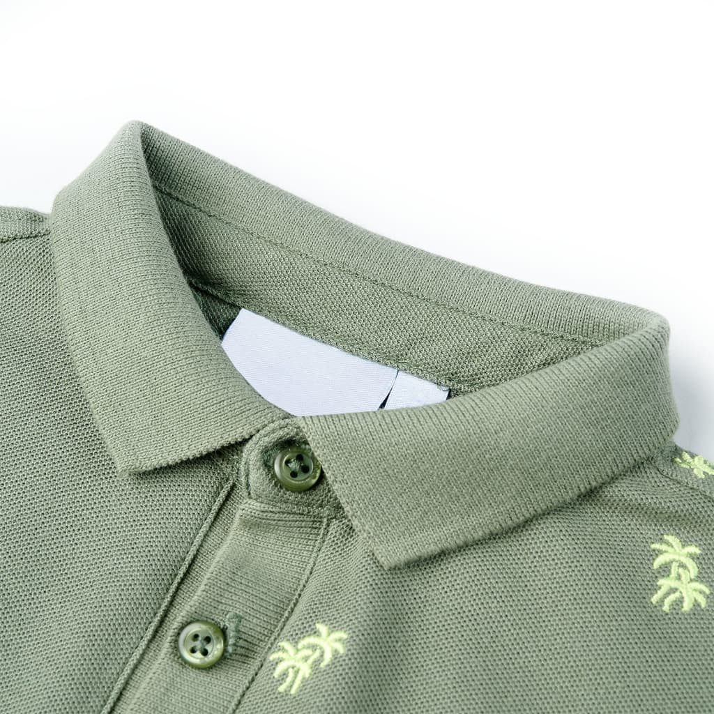 vidaXL Poloshirt Kinder-Poloshirt Khaki 116