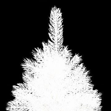 vidaXL Künstlicher Weihnachtsbaum Künstlicher Weihnachtsbaum mit LEDs Kugeln Weiß 240 cm