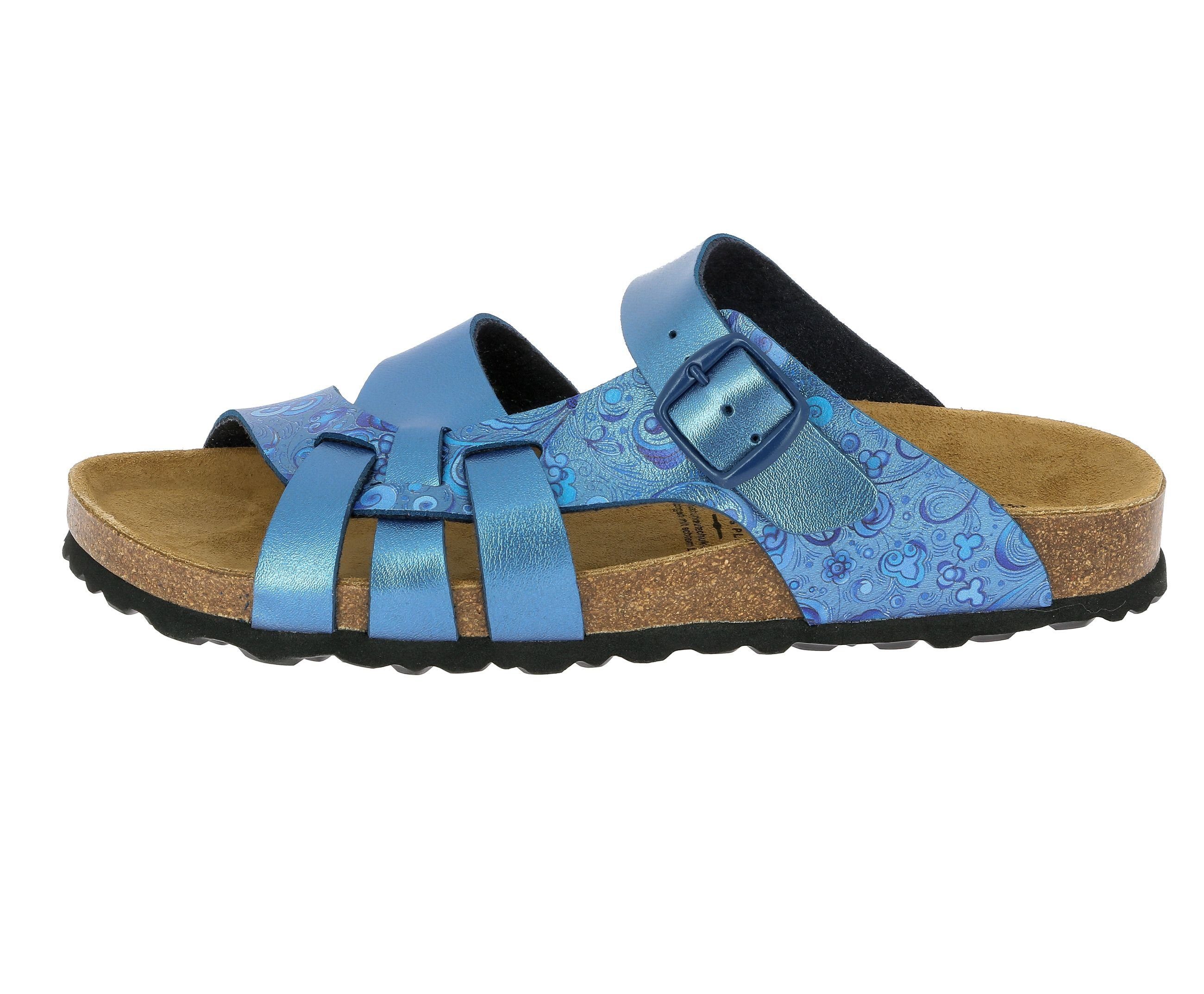 blau Bioline Pantolette Flora Slipper Lico