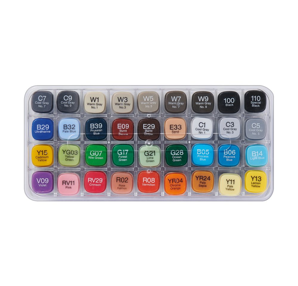 Thumbnail - COPIC Gelschreiber Classic Basis-Set 36 Stück, (1-tlg)