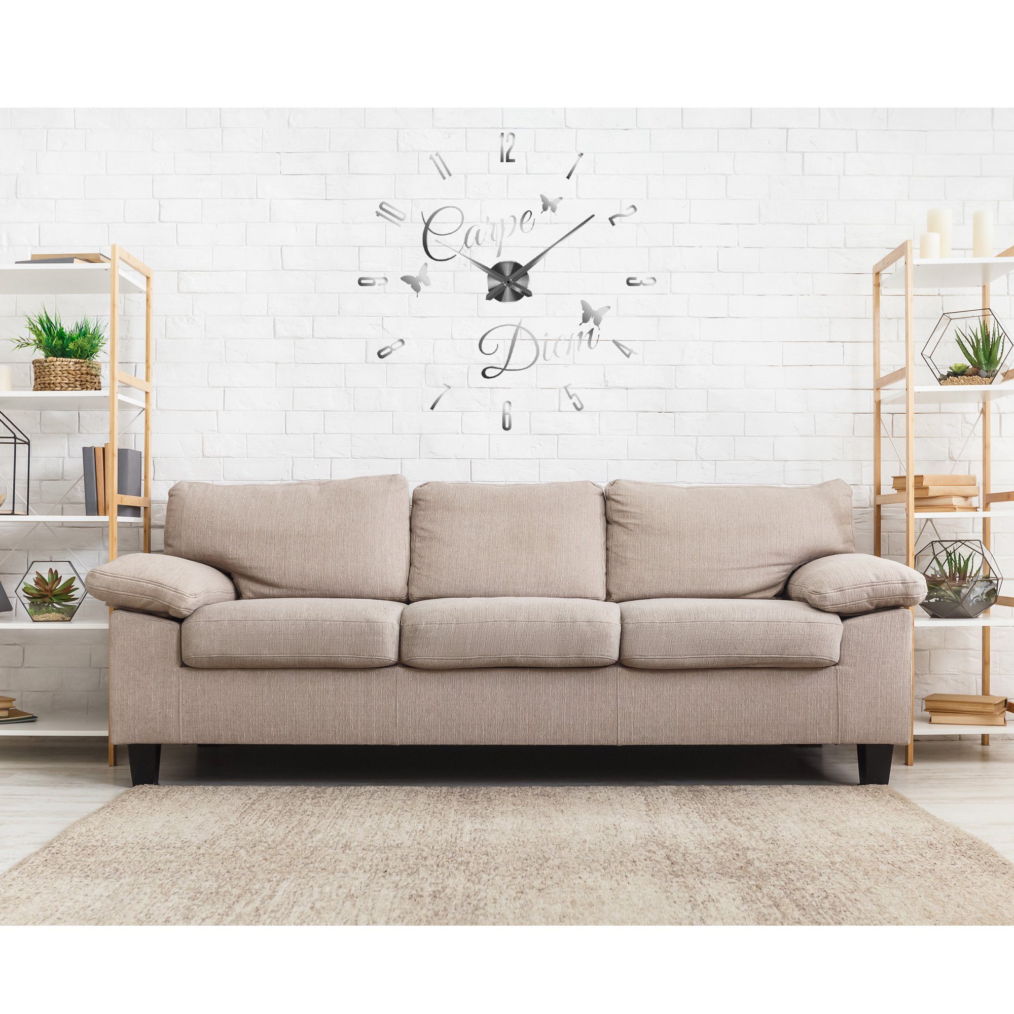 Wanduhr DIY Wanduhr 1200 mm Wandtattoo günstig online kaufen