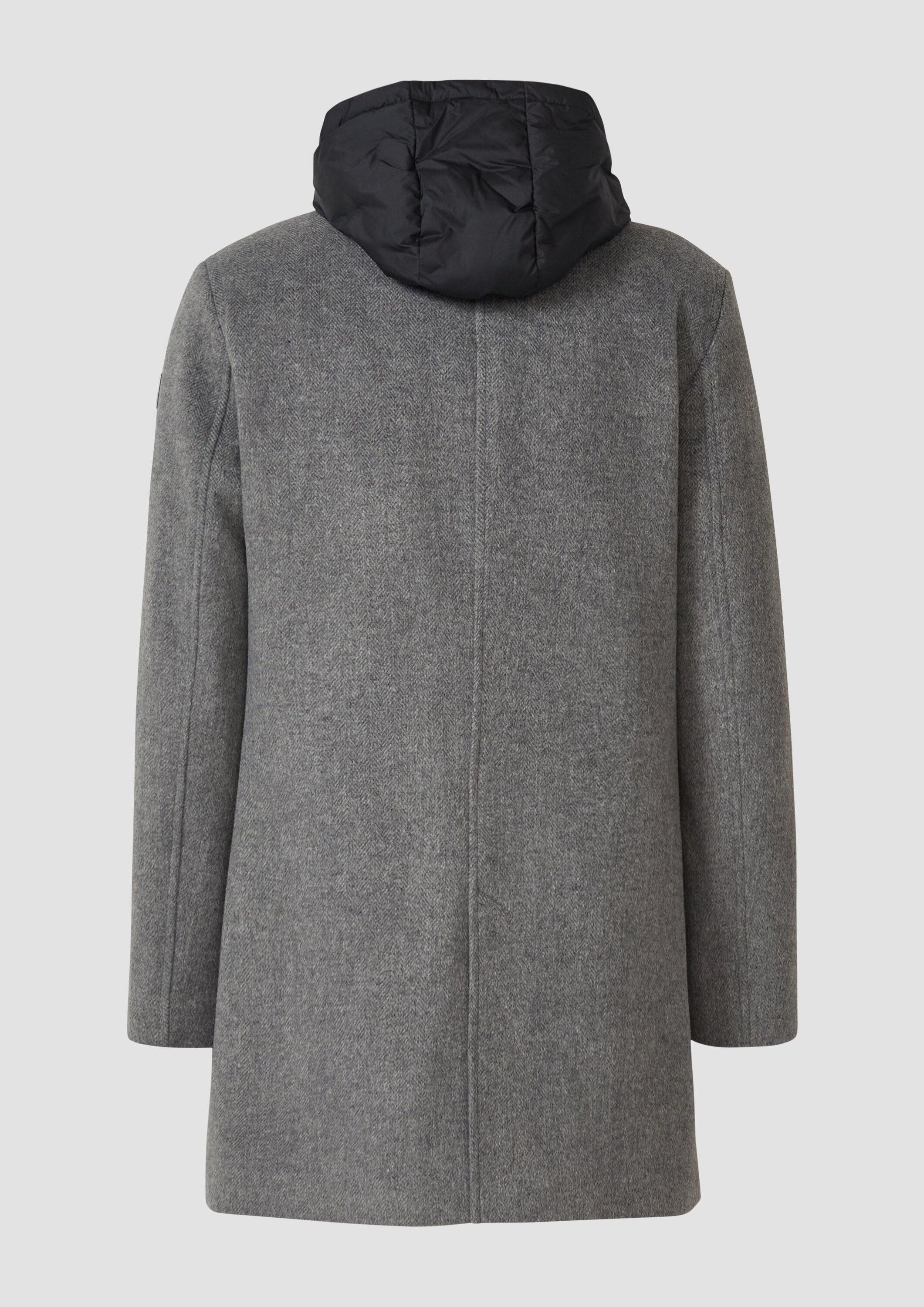 s.Oliver Funktionsmantel Outdoor-Mantel Klassischer Wollmix-Mantel mit abne günstig online kaufen