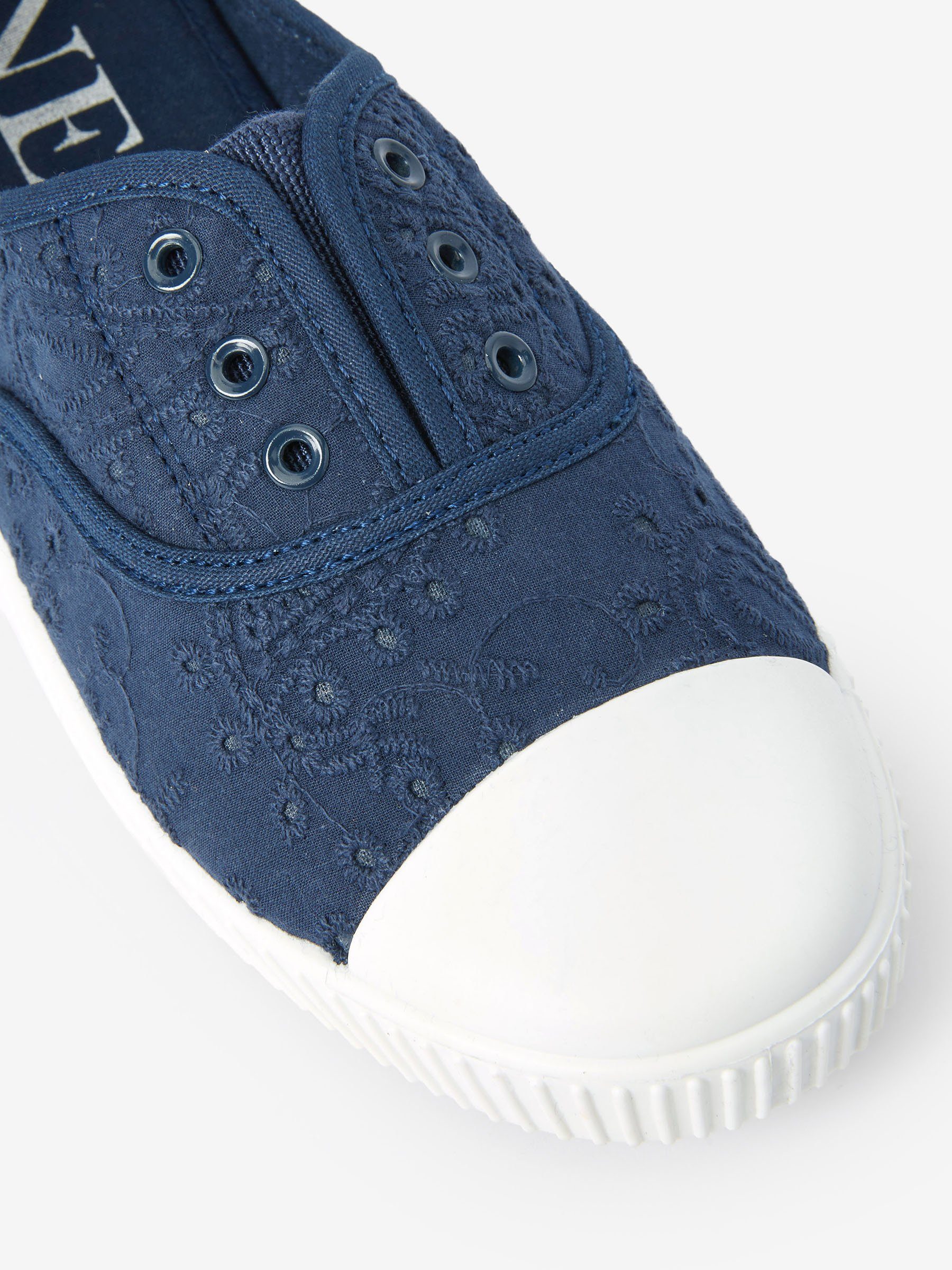 Slip-On Lochmuster Sneaker Next mit Navy (1-tlg) Schuhe