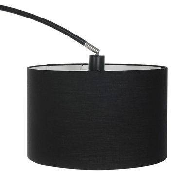 etc-shop LED Stehlampe, Leuchtmittel inklusive, Warmweiß, Bogenstehlampe schwarz Bogenlampe große Standleuchte