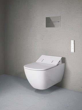 Duravit WC-Sitz SensoWash® Toiletten Sitz WC-Sitz mit Duschstab Dusch-WC Weiß, Mit Absenkautomatik