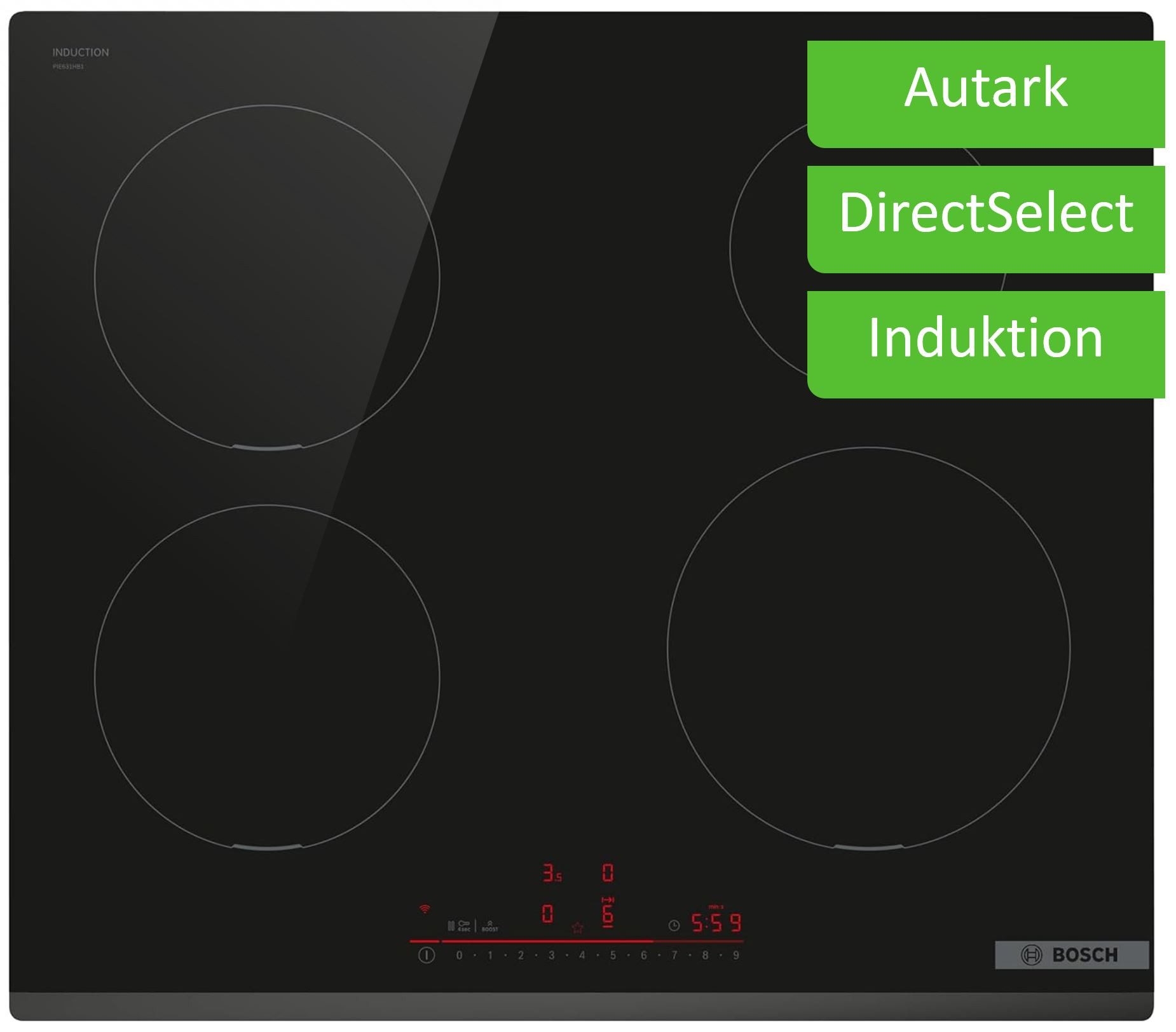 BOSCH Induktions-Kochfeld von SCHOTT CERAN® PIE631HB1E