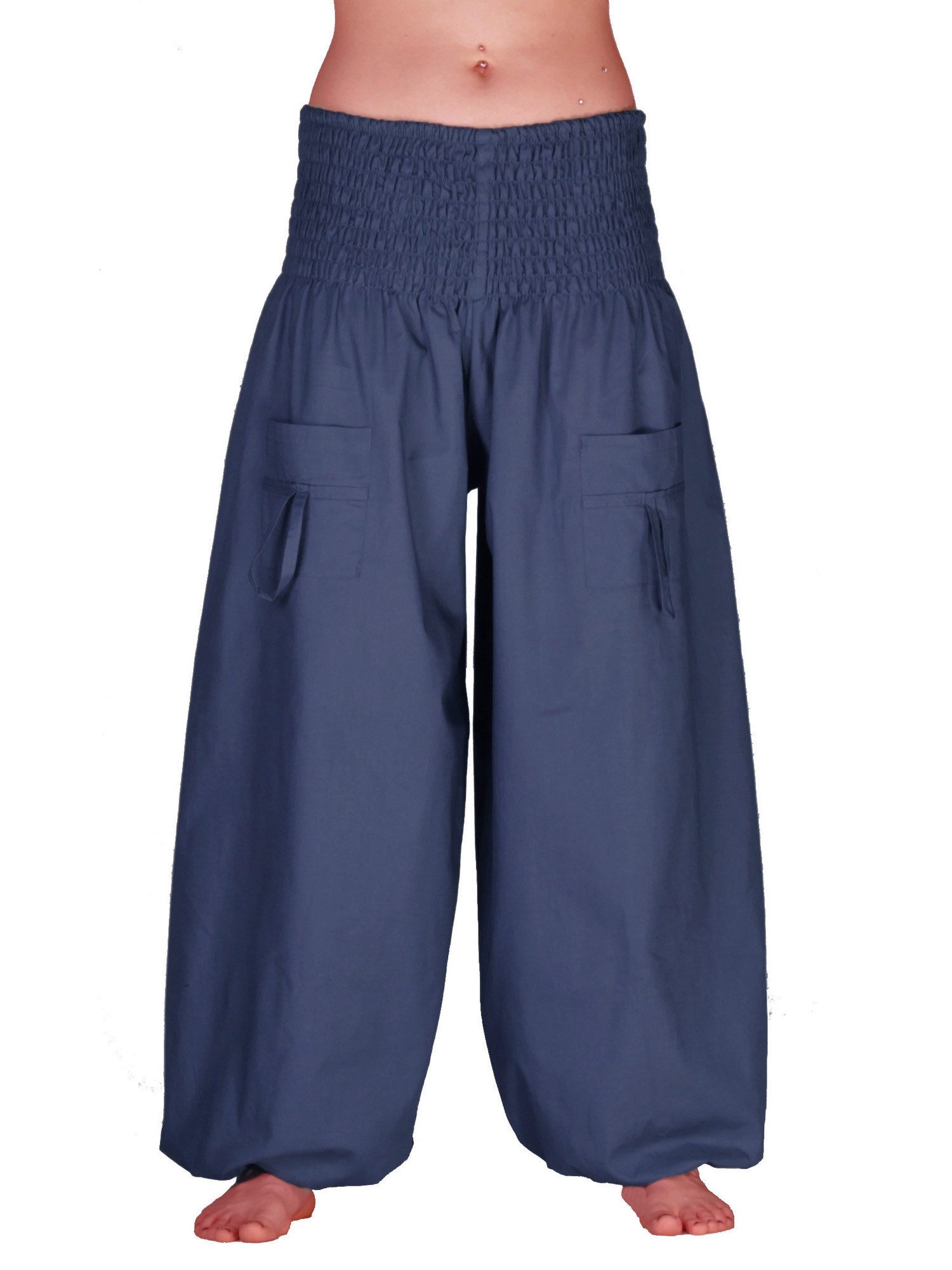 Leucht-Welten Pumphose Pumphose für Damen und Herren mit Taschen Blau für Damen wie Herren