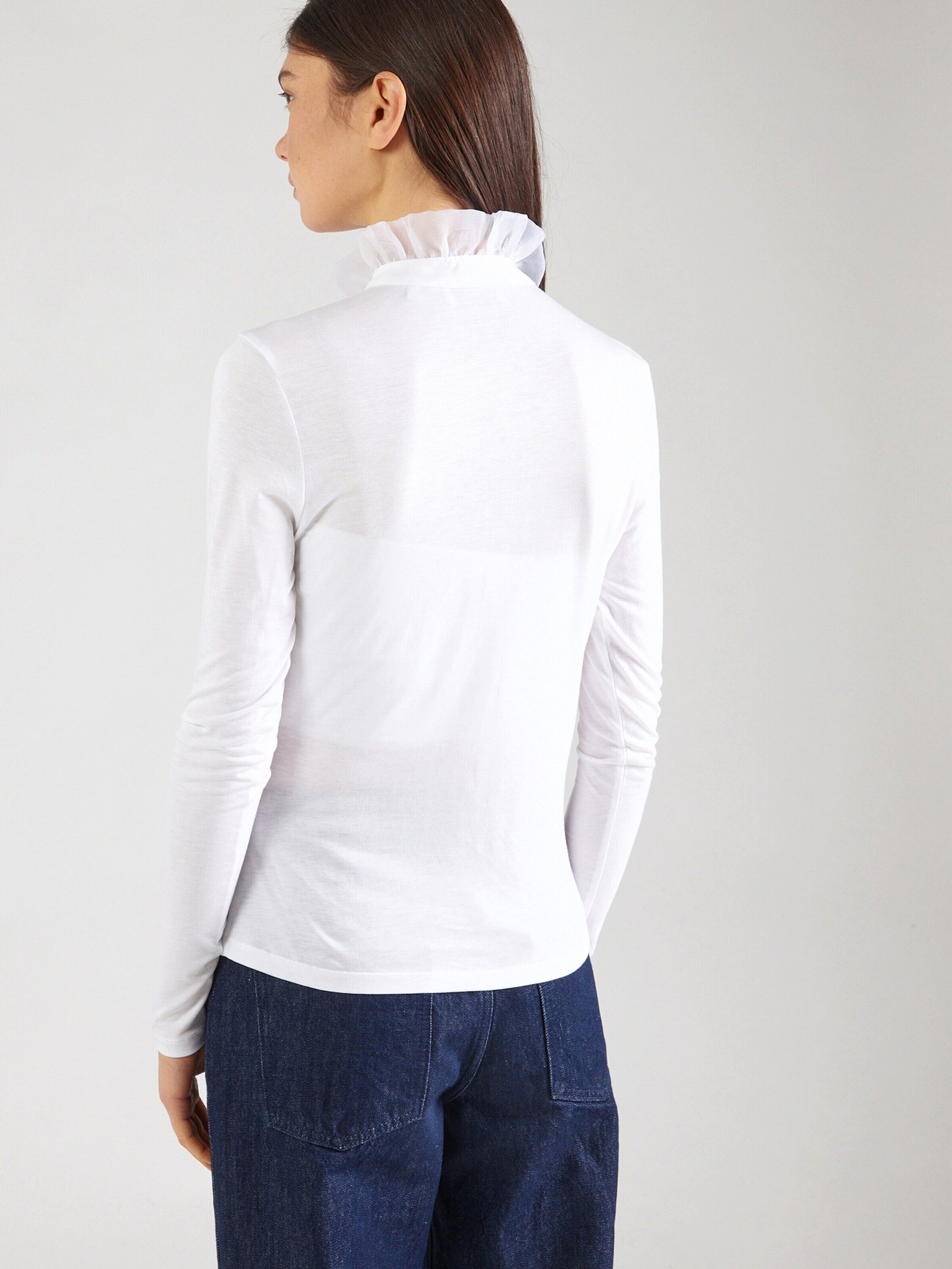 RICHROYAL Langarmbluse (1-tlg) Rüschen