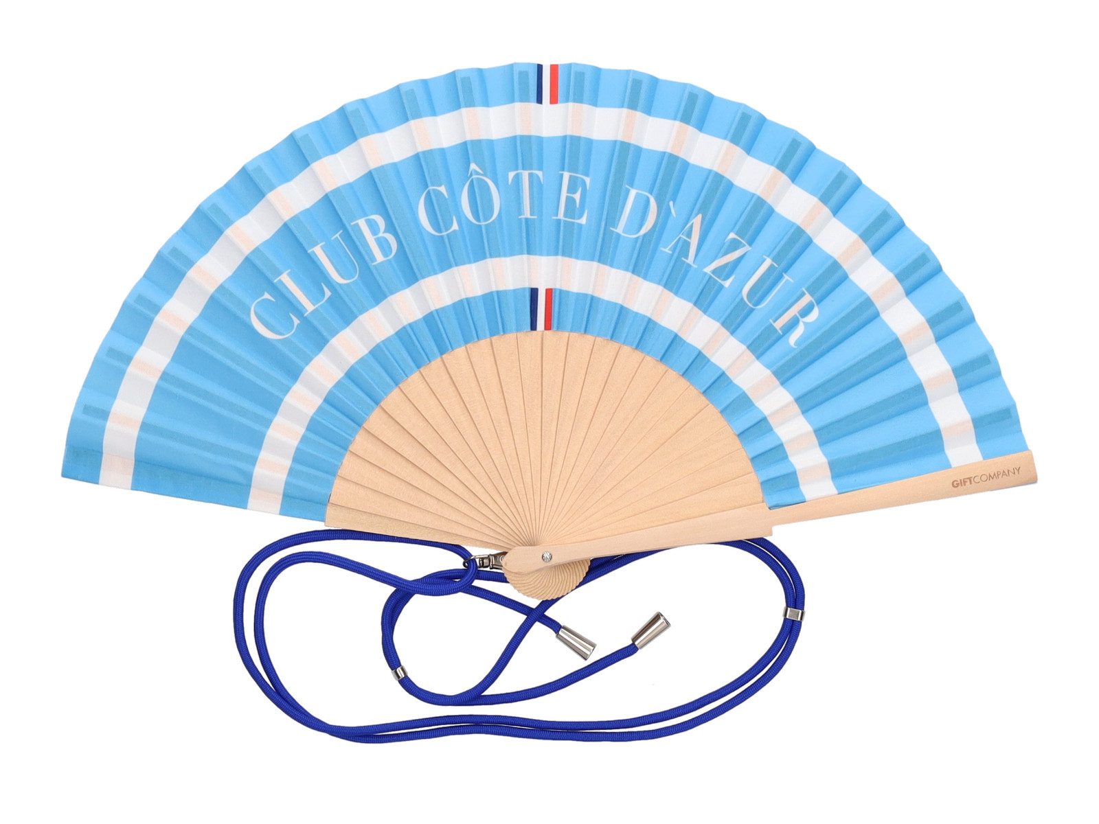 Giftcompany Dekoobjekt Fififan Fächer Club Cote D'Azur blau 23cm