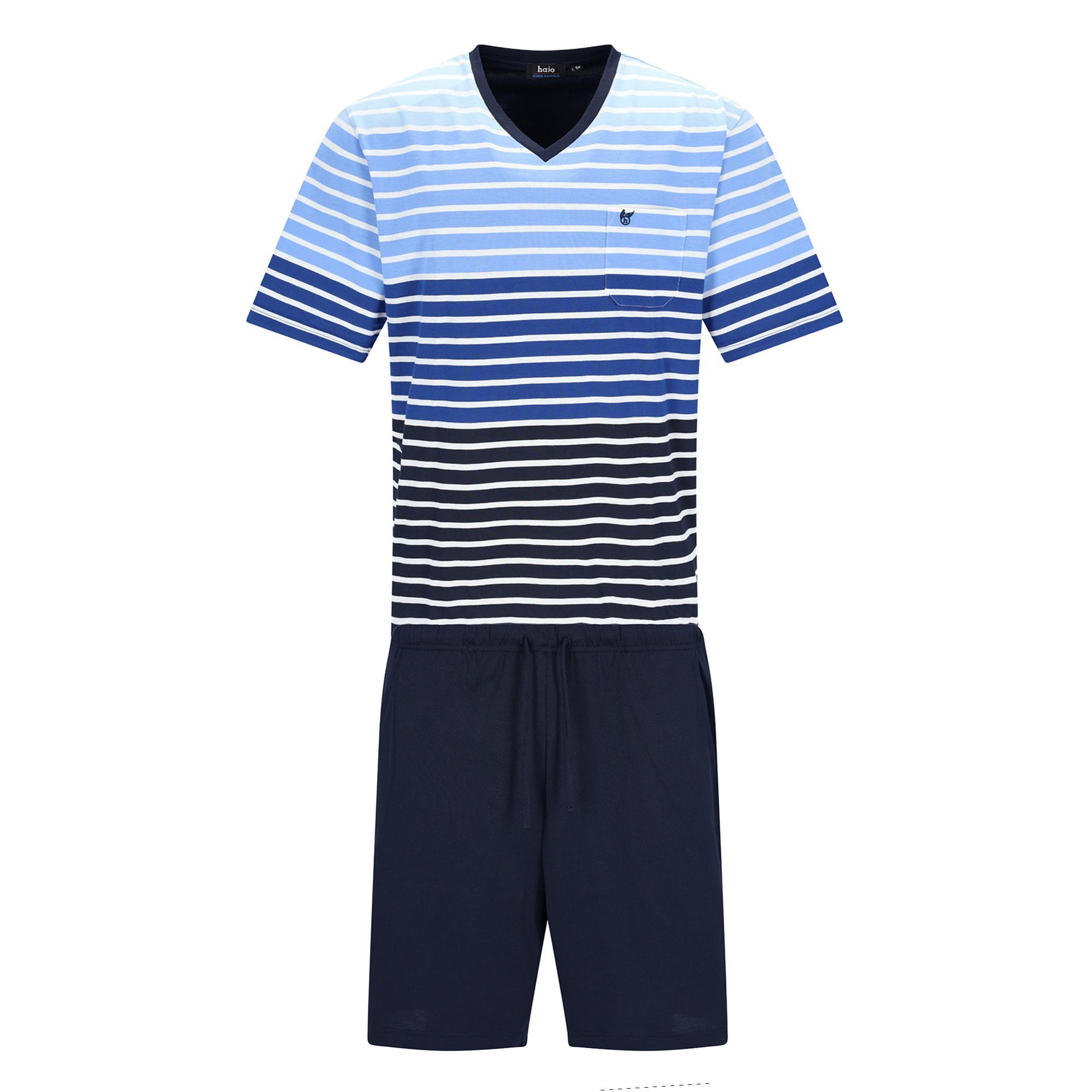Hajo Pyjama Herren Pyjama Baumwolle (2 tlg)