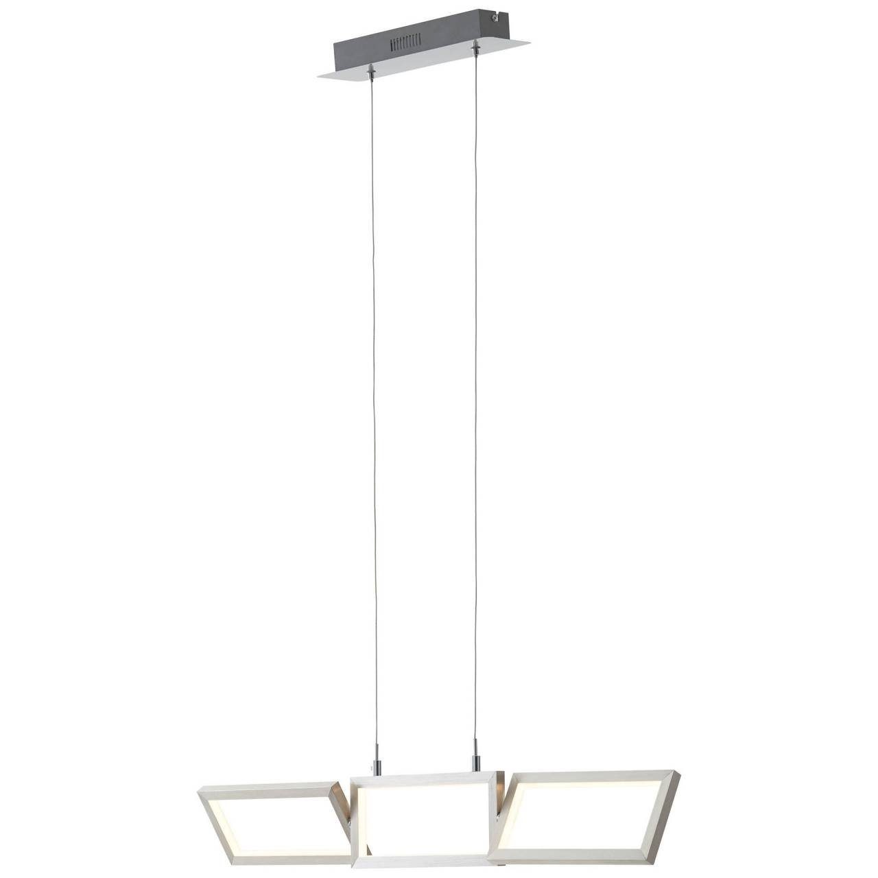 Brilliant Pendelleuchte Tunar, LED fest integriert, Warmweiß, LED Hängelampe 3flg alu