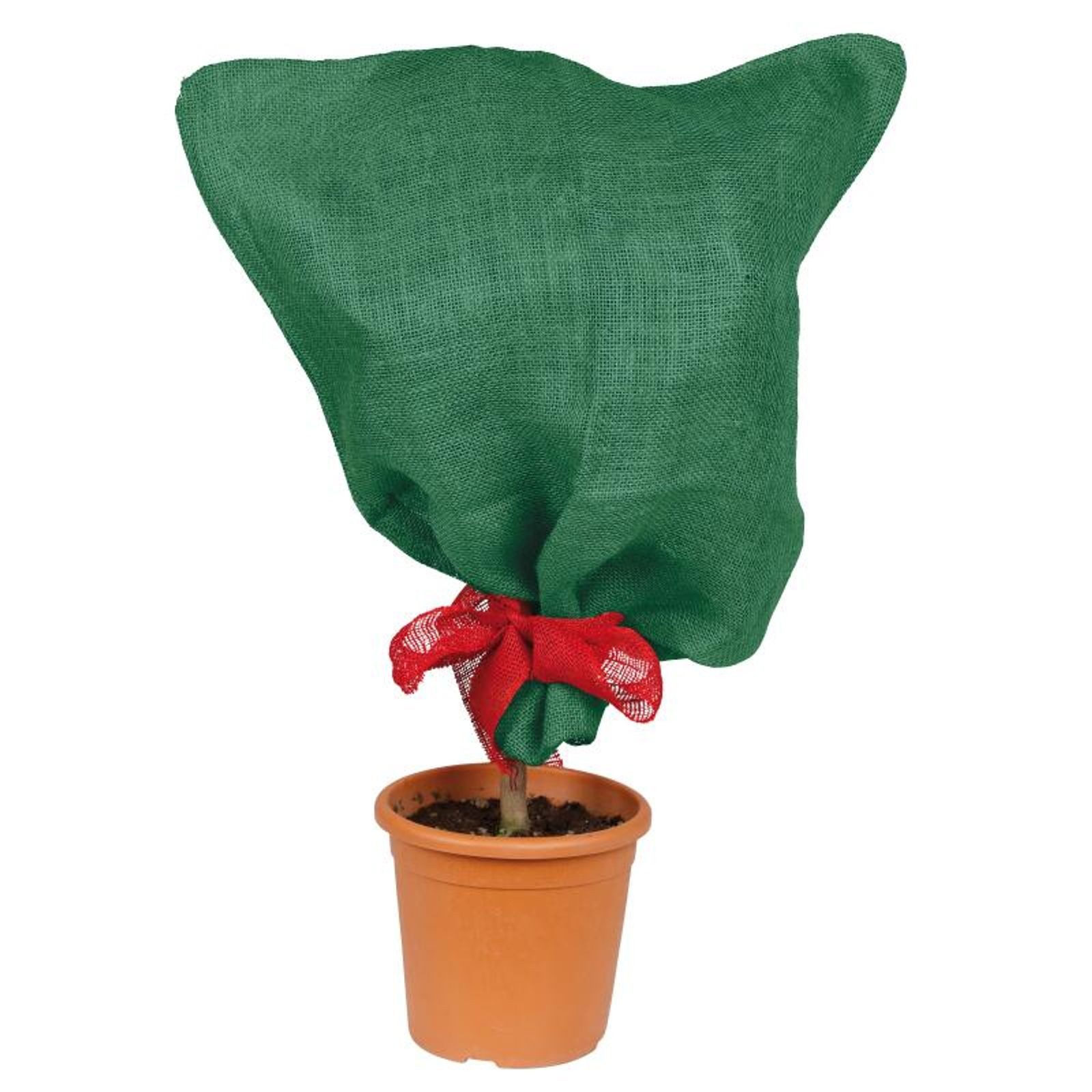 BURI Unkrautvlies 36x Jute-Schutzsack 57x78cm grün Natur Garten Überzug für Sträucher et