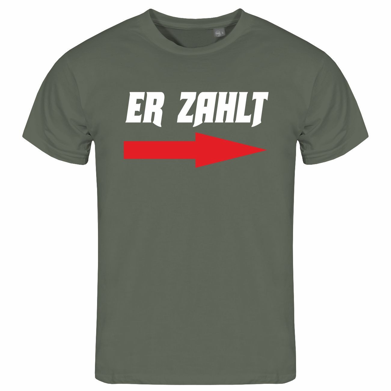 Print-Shirt Herren T-Shirt Er zahlt