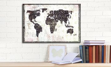 WandbilderXXL Leinwandbild Weltkarte Nr17, Weltkarte (1 St), Wandbild,in 6 Größen erhältlich