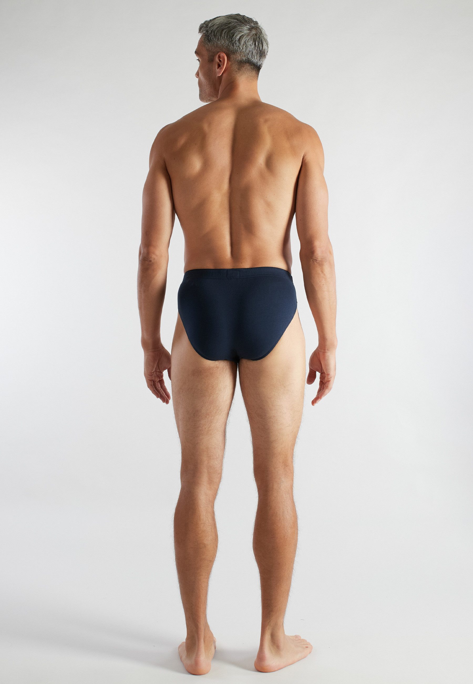 CECEBA Slip CECEBA Herren Slip blau uni 2er Pack (2-St)