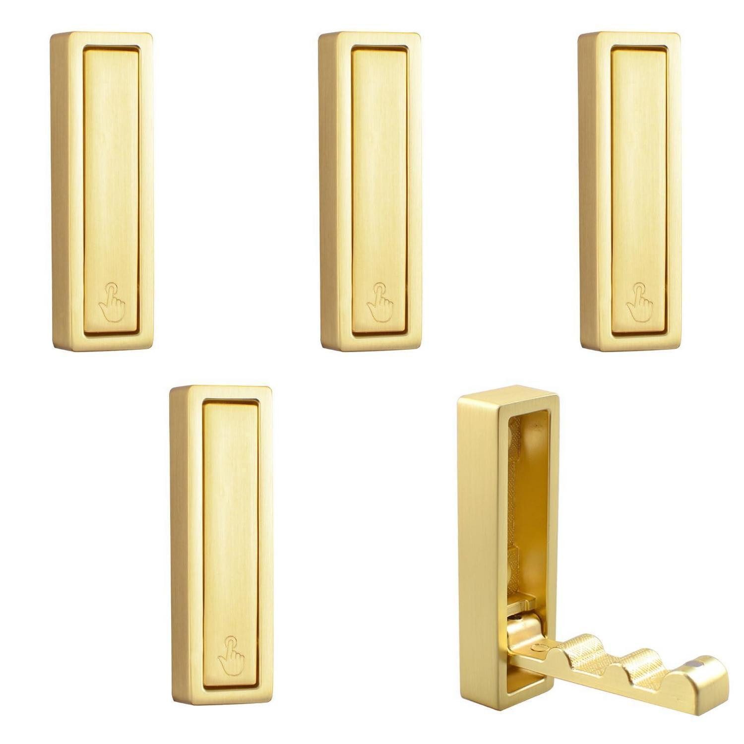 LuxusKollektion Klapphaken Wandhaken faltbar Zinklegierung geb. Kupfer 5er-Set, (5-St)