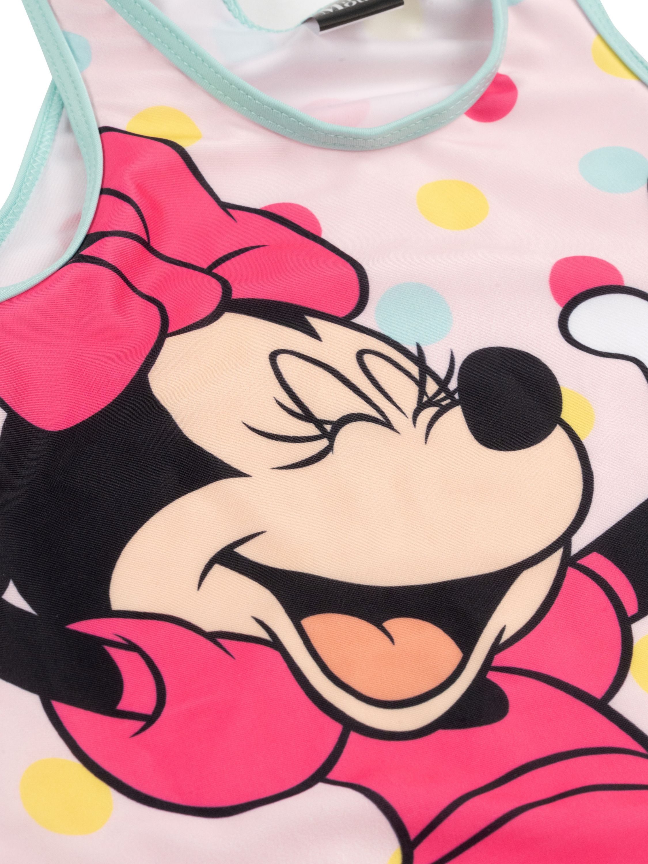 United Labels® Tankini Disney Minnie Mouse Tankini Badeanzug mit Rüschen Zweiteiler