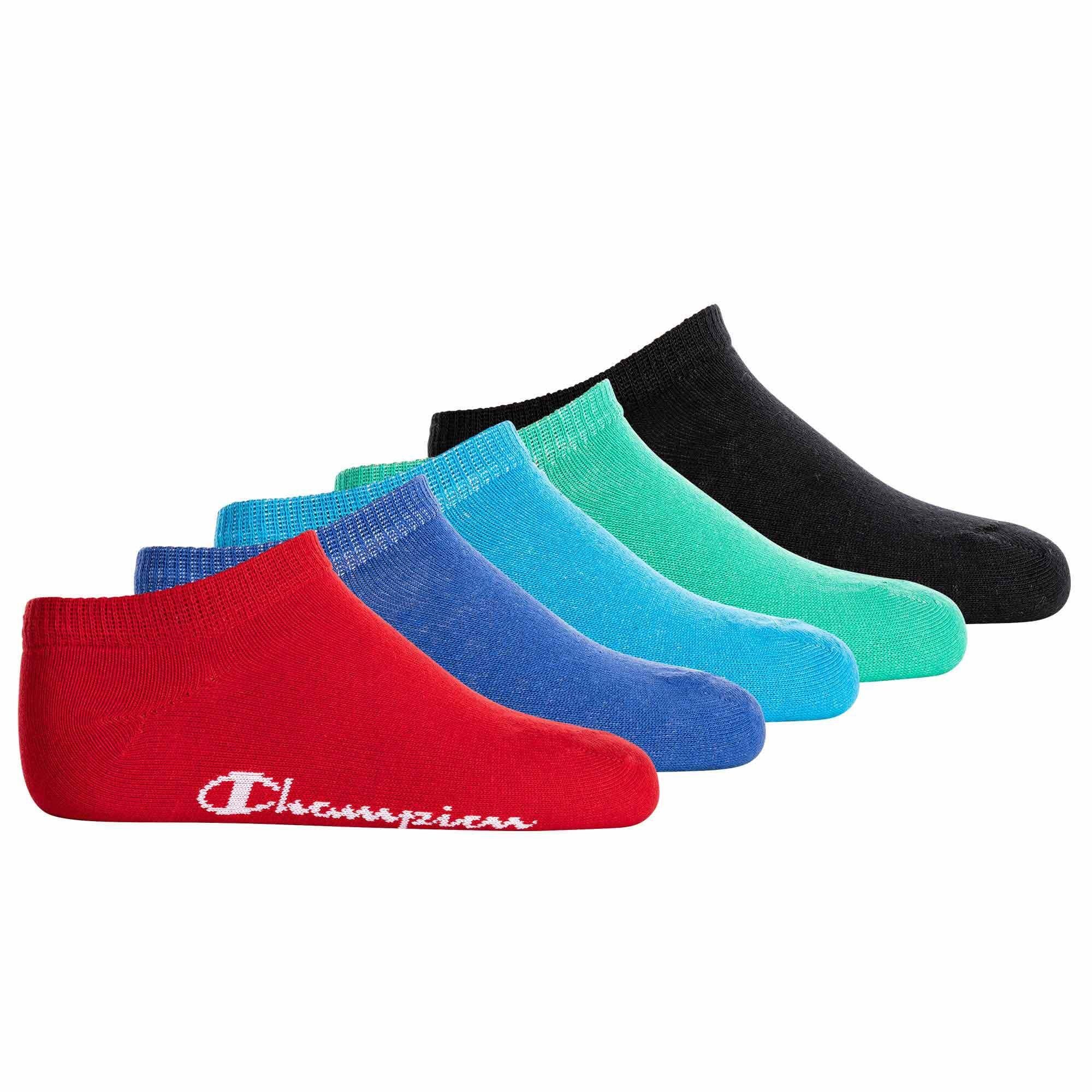 Champion Freizeitsocken Kinder Socken, 5er Pack- Sneaker, Logo Mehrfarbig