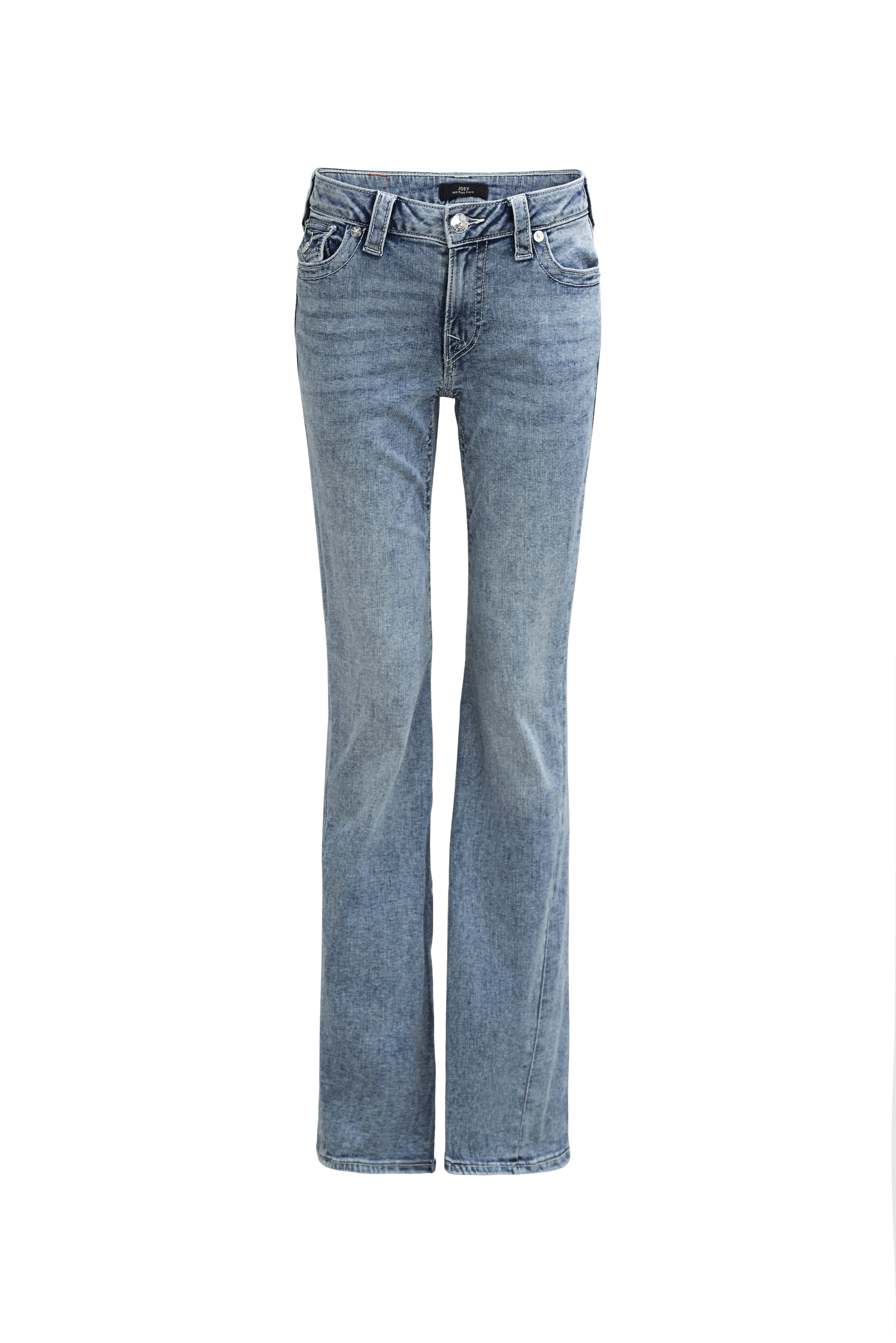 True Religion Bootcut-Jeans JOEY MID RISE FLARE FLAP Baumwollmischung, Flared fit