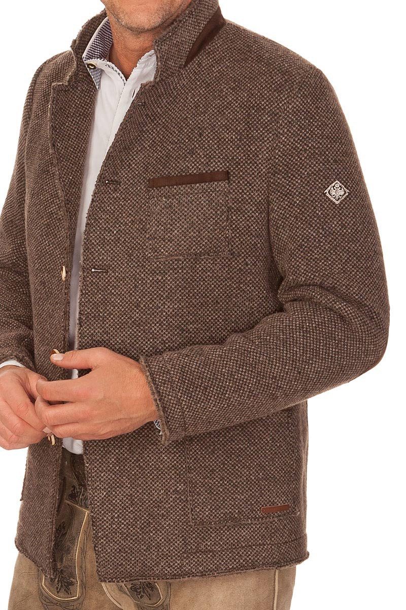 1890 Country Trachtenjanker Strickjanker - FLIRSCH - braun