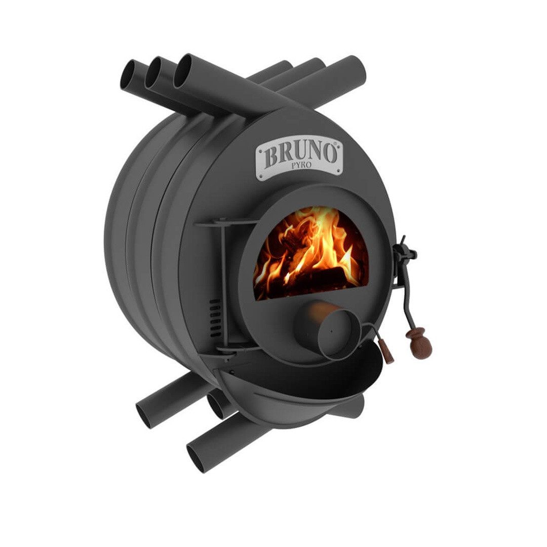 Bruno Kaminofen Bruno® Werkstattofen Pyro I schwarz 13 kW Stahl A, 13 kW