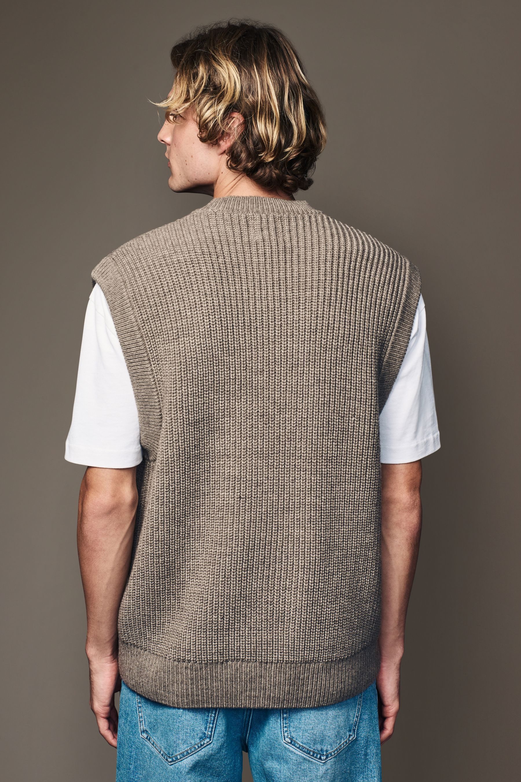 Next Pullunder Regular Fit Pullunder Rundhalsausschnitt günstig online kaufen