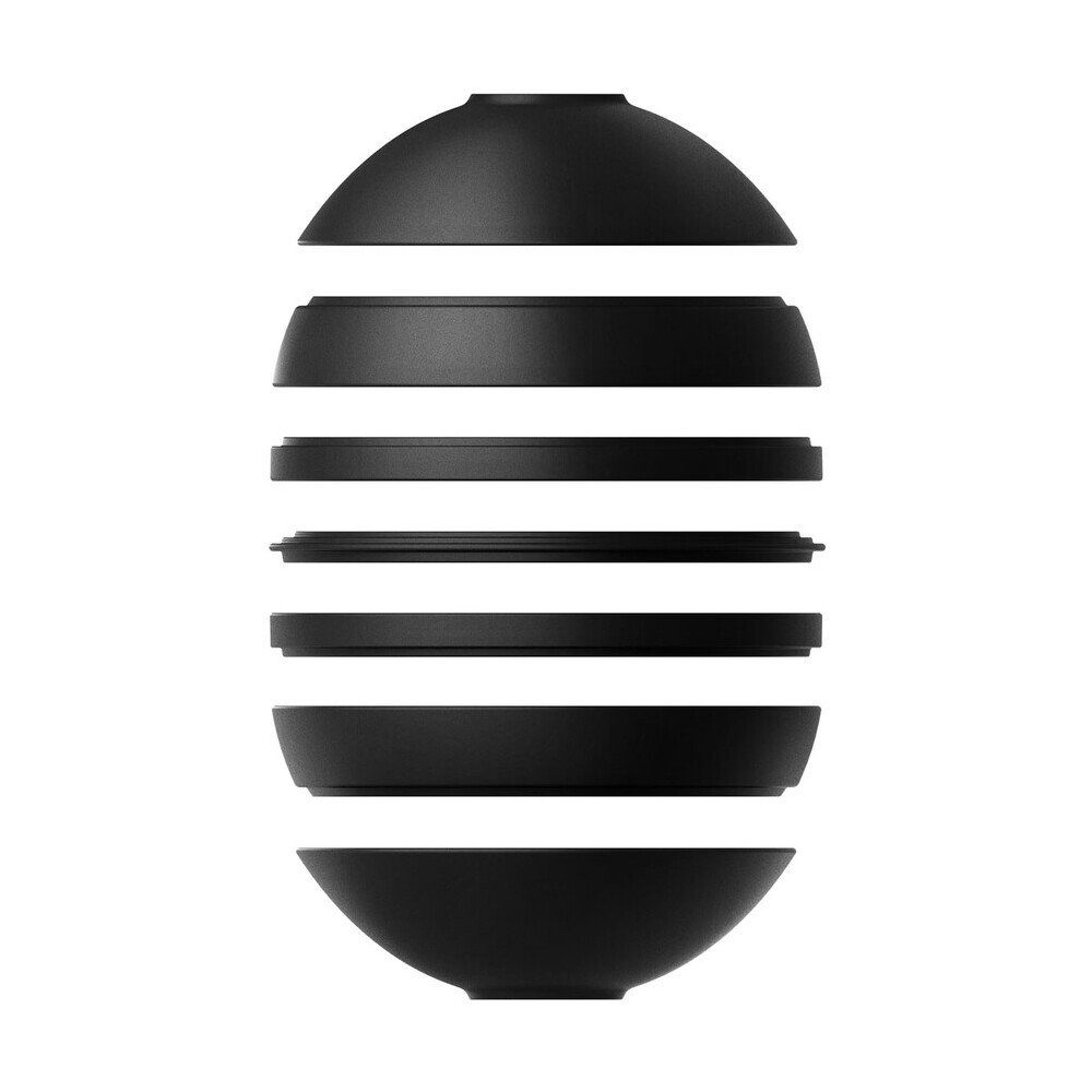 Villeroy & Boch Geschirr-Set Signature La Boule 7-tlg. Iconic Black, Premium Porcelain, 7-teiliges Kombiservice, Geschirrset, Tafelservice, für 2 Personen