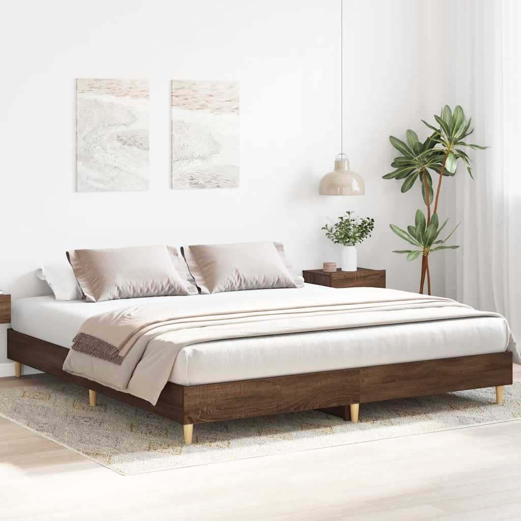 vidaXL Bett Bettgestell ohne Matratze Braun günstig online kaufen