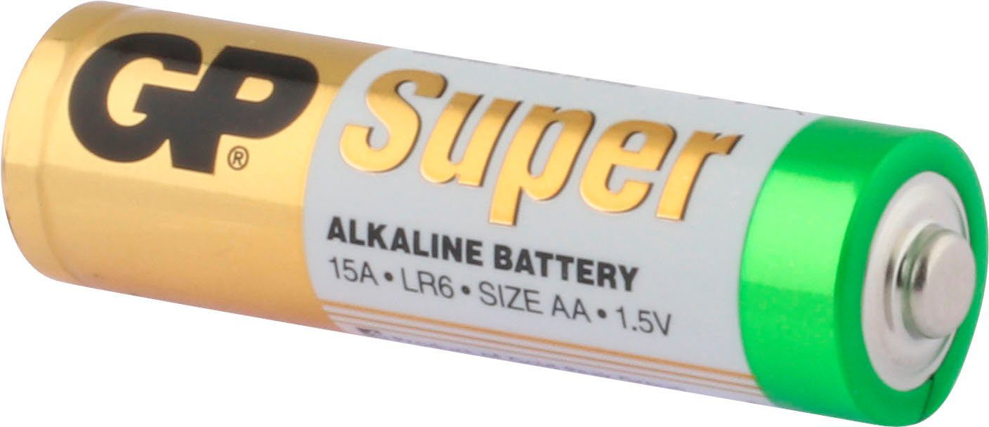 GP Batteries LR6 Alkaline AA Super V, St) 80 (1,5 Batterie, Pack 1,5V 80er