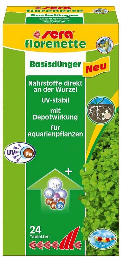 Aquariendeko sera florenette Basisdünger 24 Tabs