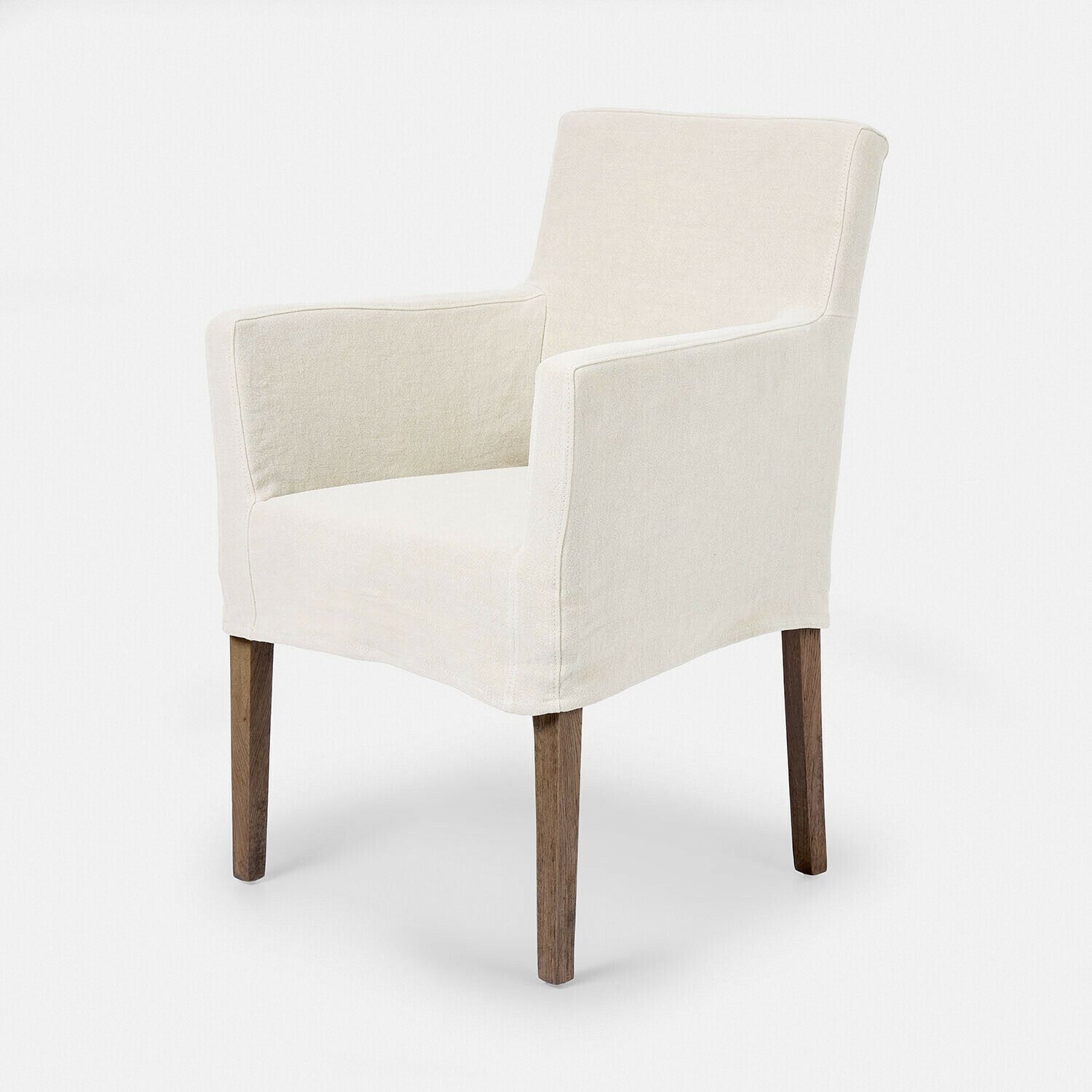 Mirabeau Esszimmerstuhl Stuhl Longhill weiß/braun