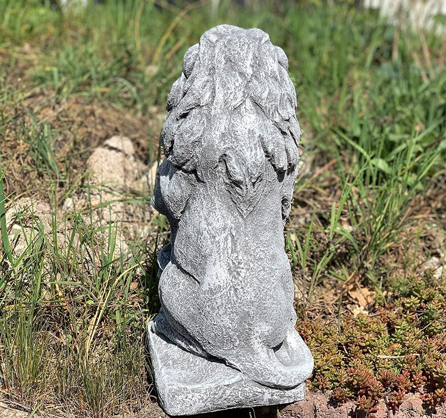 and Löwe Stone Style Steinfigur Gartenfigur