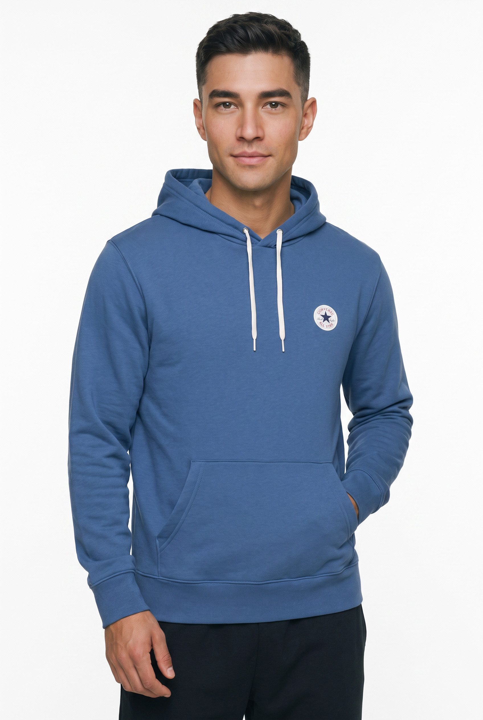 Converse Kapuzensweatshirt CHUCK PATCH HOODIE (CLASSIC FLEECE) mit sportlichem Stil, Langarm-Design, aus Baumwolle und Polyester