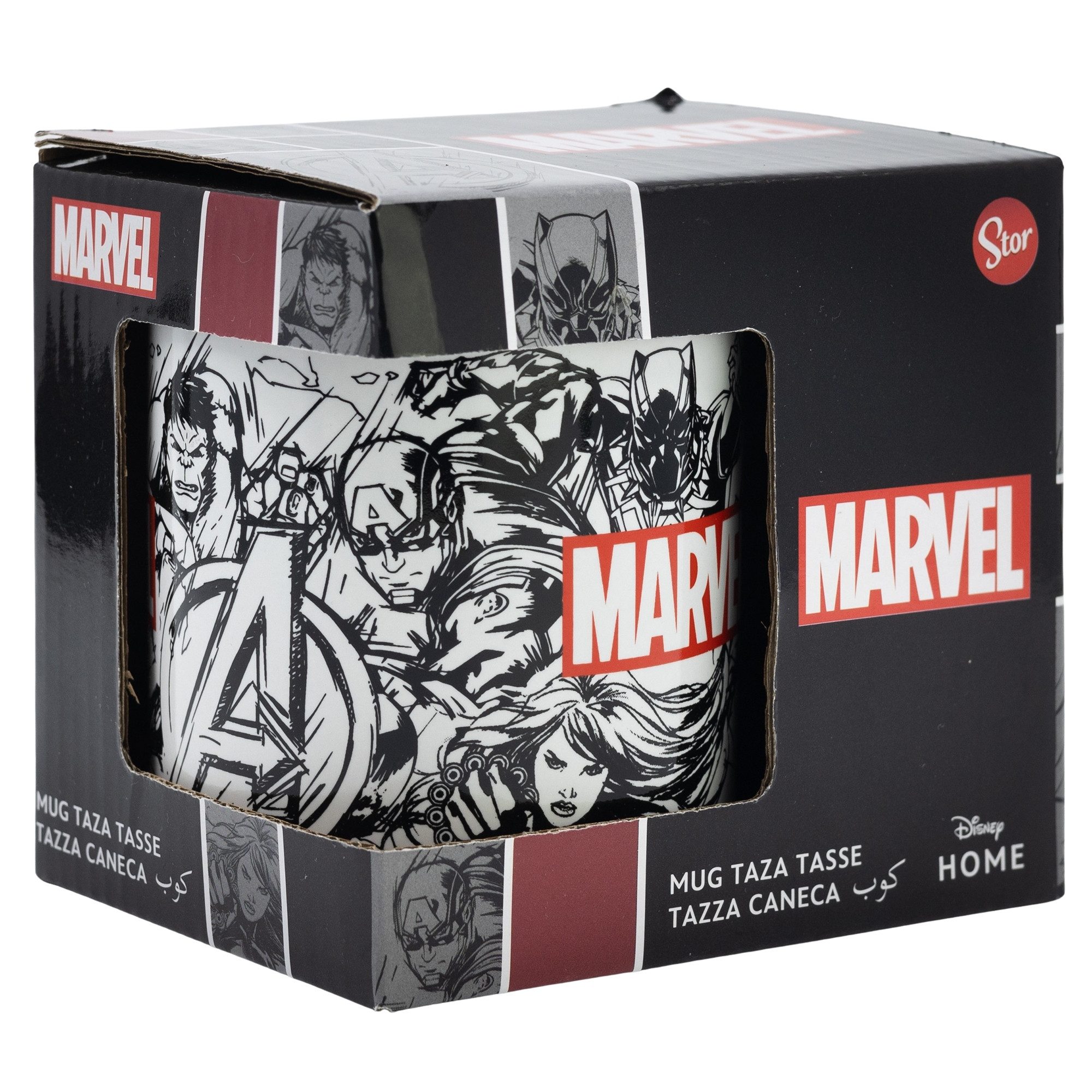 MARVEL Tasse Marvel Avengers Keramik Teetasse Kaffeetasse Geschenkidee 325 ml, Keramik